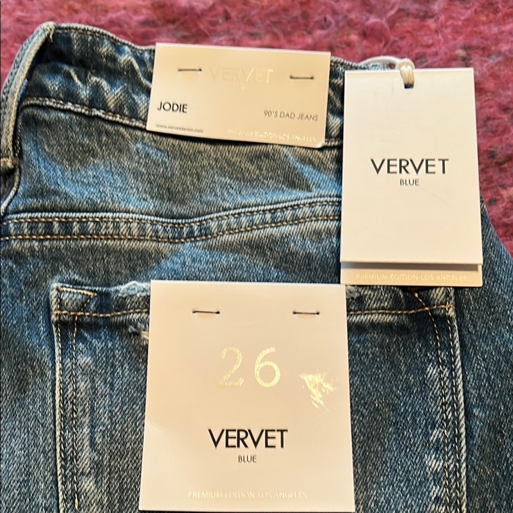 VERVET BY FLYING MONKEY High Rise Jeans - Blue